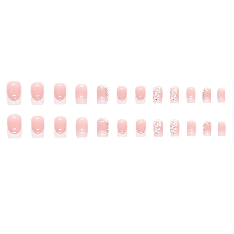 BerriesJam - 2024 White Edge & Romantic Pink Wear Nail