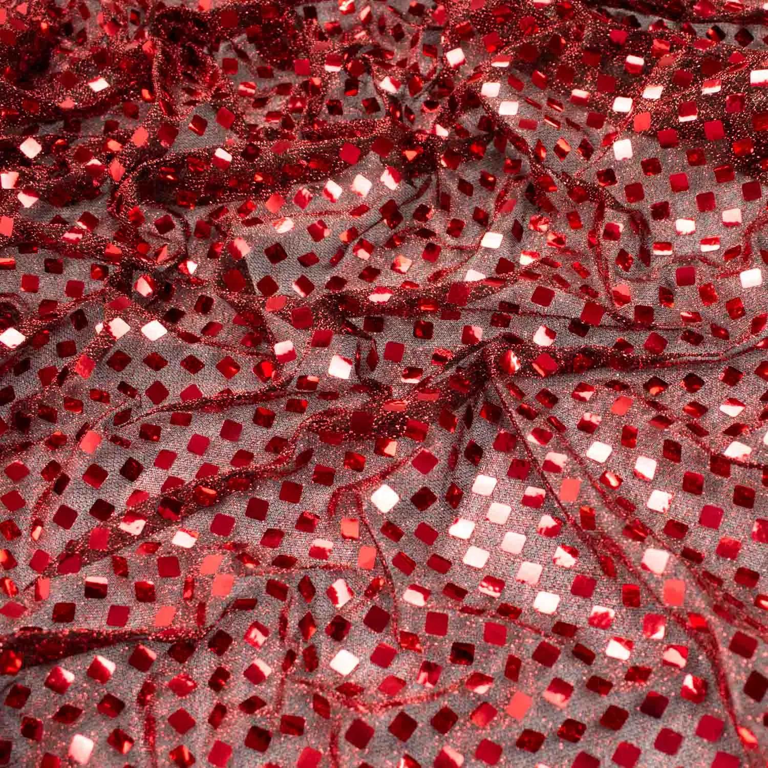 Disco Dot Sequin Knit Mesh