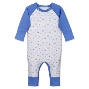 Feather Baby - Sailor-Sleeve Romper - Cars & Trucks - UltraSoft Pima Gift 6-9m
