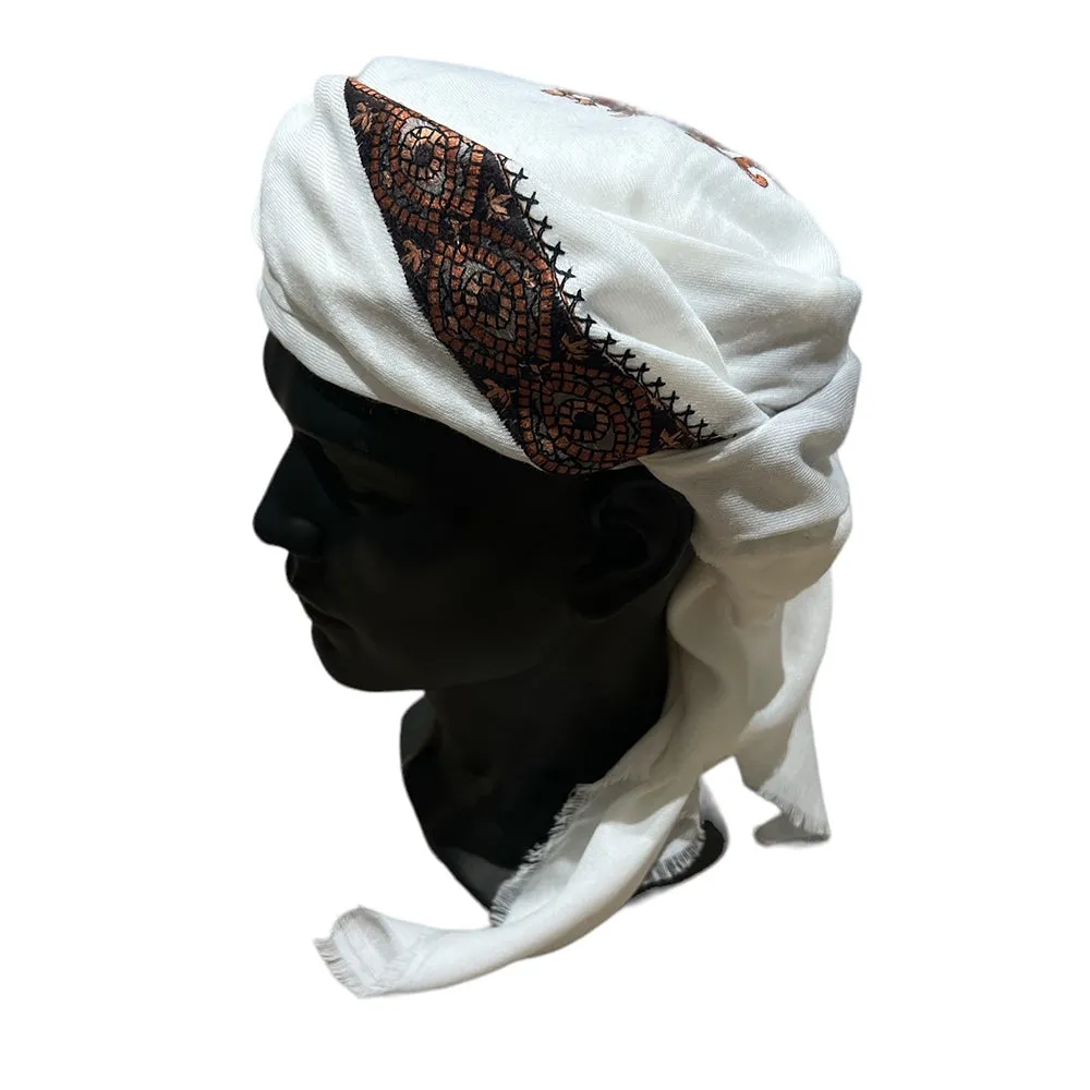Hamdania White Blooms Embroidered for the Refined Soul