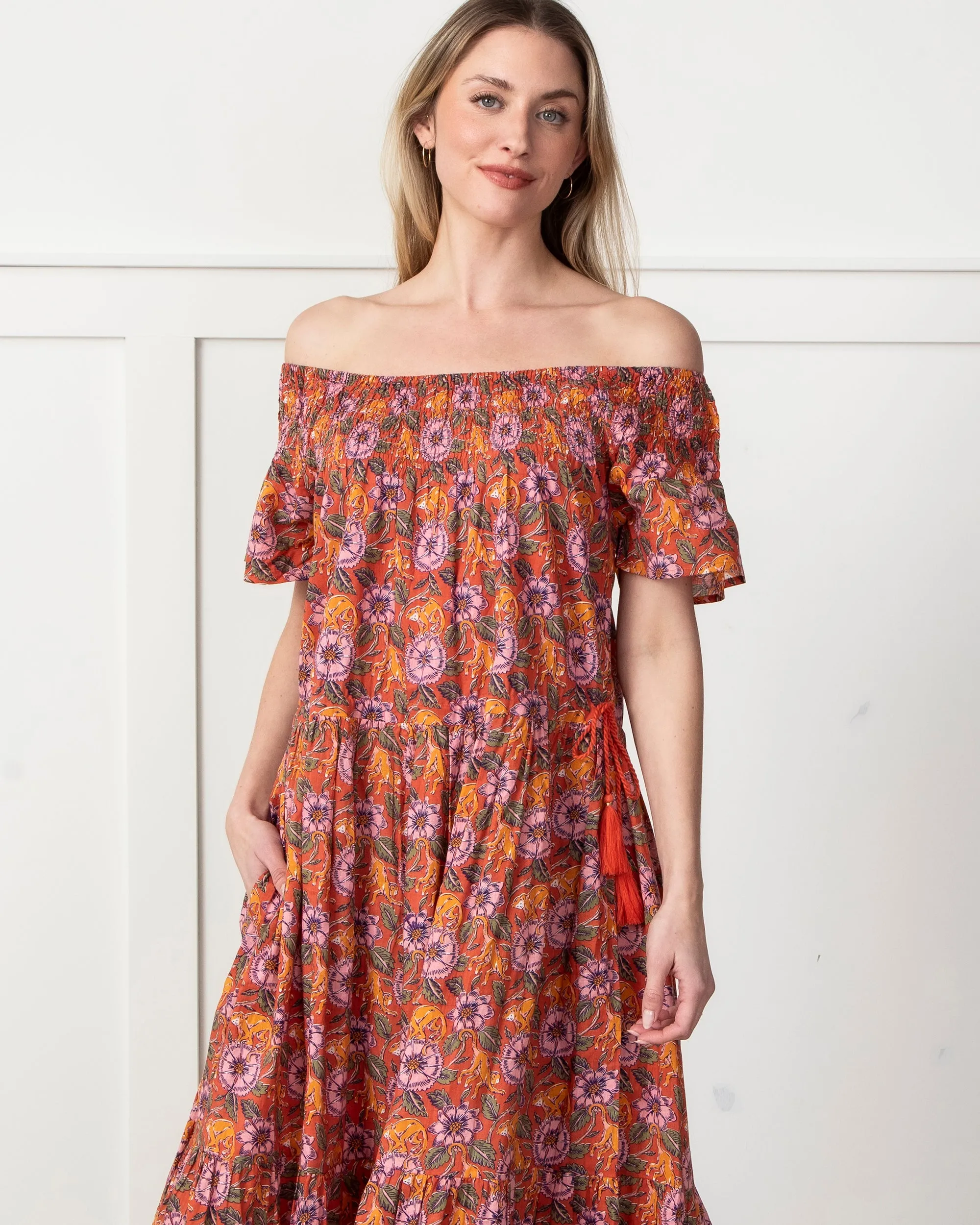 Leaps & Bounds - Eyes on You Dress - Clay Pot