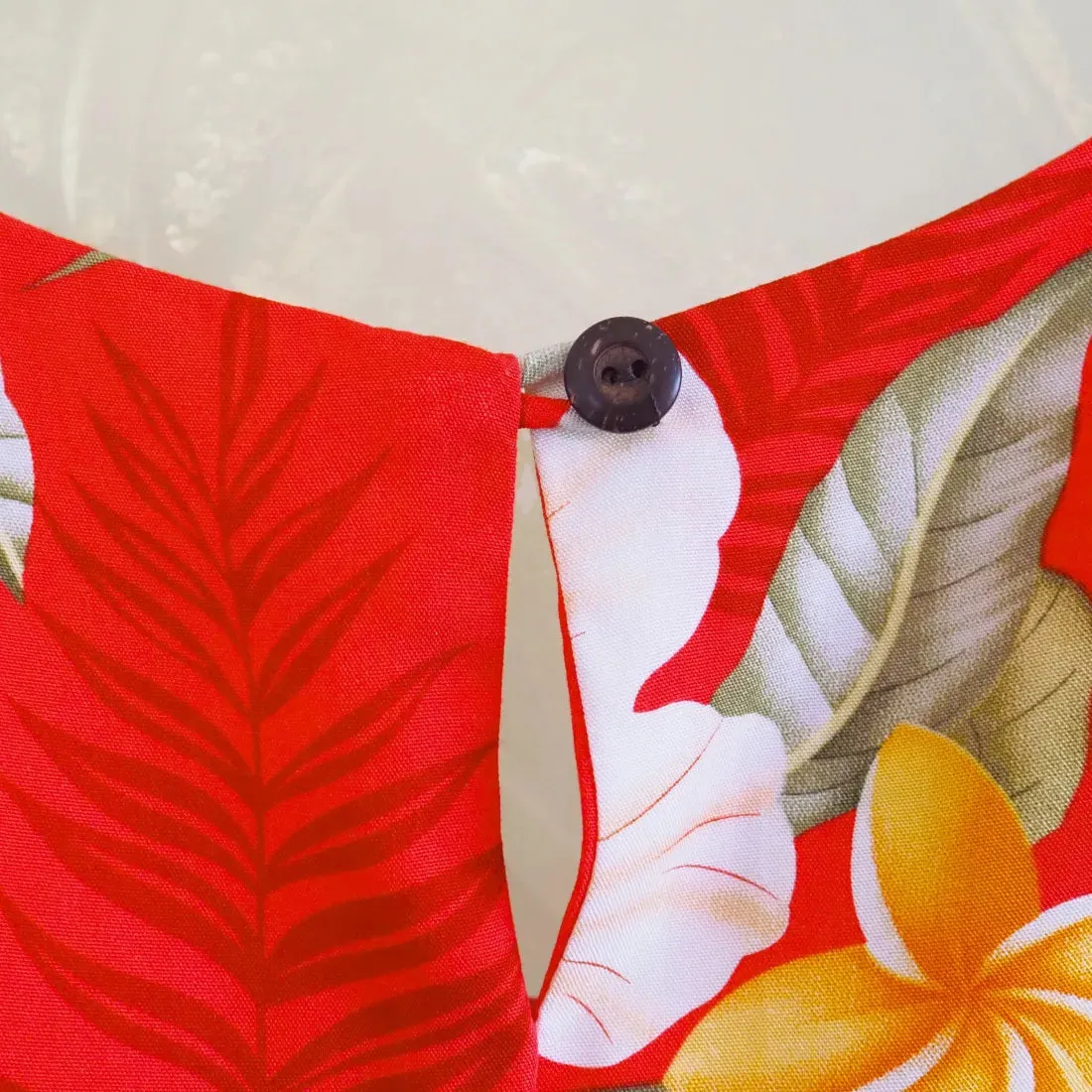 Makaha Red Fiesta Hawaiian Dress